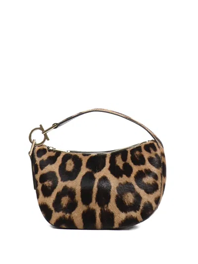 Ferragamo Women Smile Leather Handbag In Multi
