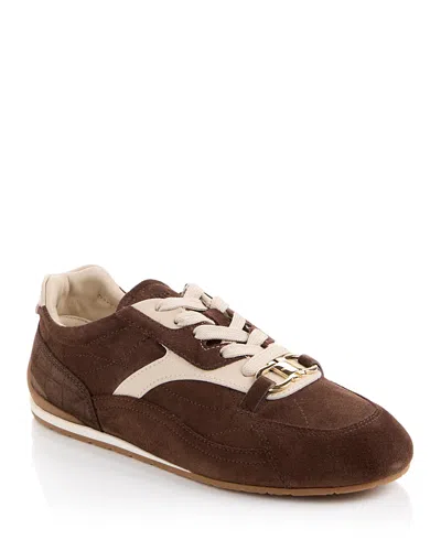 Ferragamo Women's Sophie Gancini Suede Sneakers In Multi