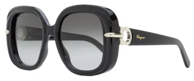 Ferragamo Women's Square Sunglasses Sf1058s 001 Black 54mm