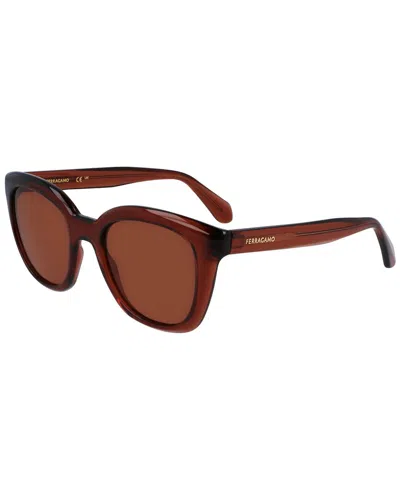 Ferragamo Women's Ss2000s 52mm Sunglasses In Brown
