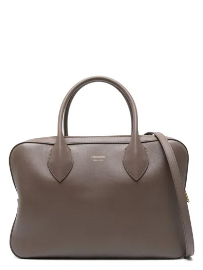 FERRAGAMO WOMEN'S STELLA L BROWN BAG
