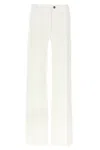 Ferragamo Straight Jeans With Back And Front Pockets In White