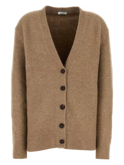 FERRAGAMO WOMEN'S STRETCH ALPACA BLEND OVERSIZE CARDIGAN