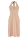 Ferragamo Abito In Misto Viscosa Stretch Rosa  Donna