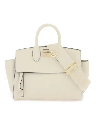 Ferragamo Women's Studio Soft Bag S In White