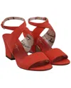 Pre-owned Ferragamo Sheena Suede Sandals In Red