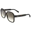 Ferragamo Women's 56 Mm Grey Sunglasses In Black