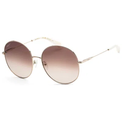 Ferragamo Brown Gradient Round Ladies Sunglasses Sf299s 703 60 In Multi