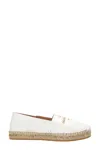 Ferragamo Susana Leather Espadrilles In White