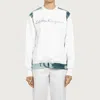 Ferragamo Embroidered Logo Sweatshirt In White