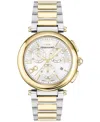 FERRAGAMO WOMEN'S SWISS CHRONOGRAPH TWO-TONE BRACELET WATCH 40MM