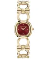 Ferragamo Double Gancini 25mm In Gold