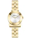 Ferragamo Gancino Bracelet Watch In Gold