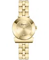 Ferragamo Gancino Bracelet Watch With Polished Gold Finish In Gold