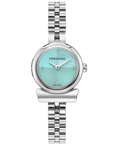 FERRAGAMO WOMEN'S SWISS STAINLESS STEEL BRACELET WATCH 23MM
