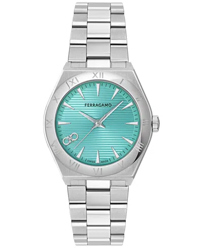 FERRAGAMO WOMEN'S SWISS VEGA STAINLESS STEEL BRACELET WATCH 35MM