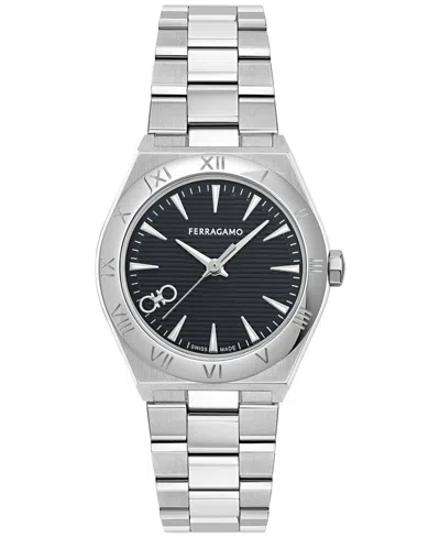 FERRAGAMO WOMEN'S SWISS VEGA UPPER EAST STAINLESS STEEL BRACELET WATCH 28MM