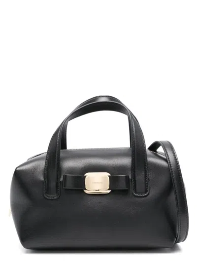 FERRAGAMO WOMEN'S TWO TOP HANDLES VARA PLATE MINI BAG