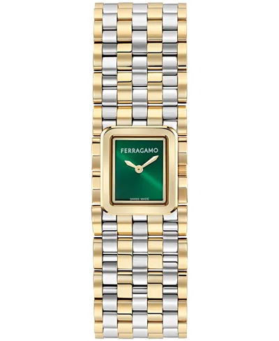 Ferragamo Women's Two-tone Stainless Steel Bracelet Watch 19mm