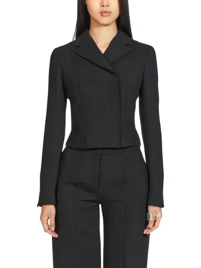 Ferragamo Women's V-neck Jacket In Black
