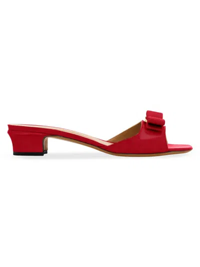 Ferragamo Vanilla High-heeled Sandals In Red