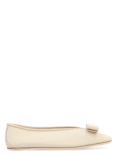 Ferragamo Women's Vara Ballet Flats In Gray
