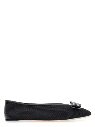 Ferragamo Women's Vara Ballet Flats In Black