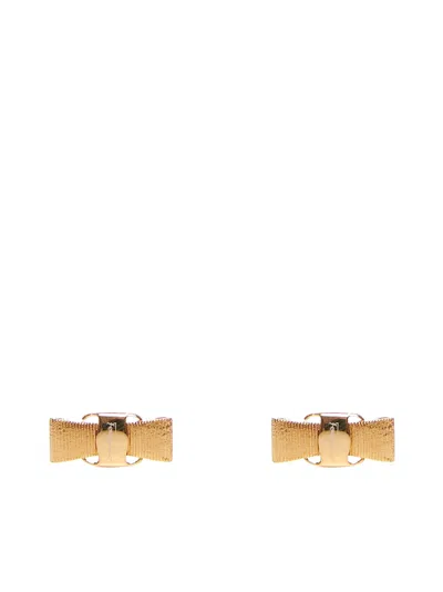 Ferragamo Women Vara Bow Earrings In Multi