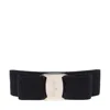 Ferragamo Hairclip With Ribbed Texture And Vara Bow