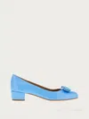 Ferragamo Women's Vara Bow Pumps In Blue In Blue
