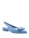 Ferragamo Women's Vara Bow Slingback Pumps In Blue In Blue
