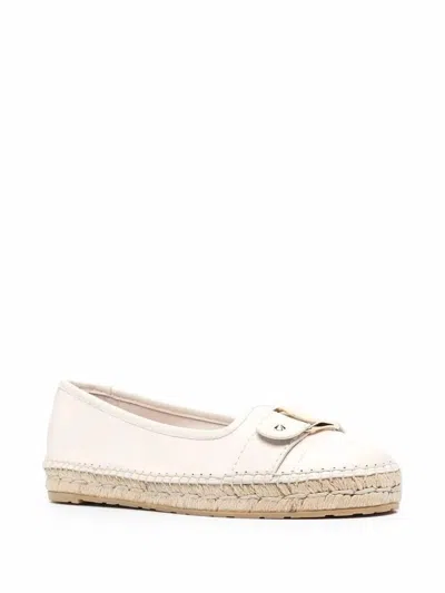 Ferragamo Women's Vara Buckle Detail Espadrilles In White In Multi