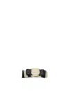 Ferragamo Vara Hair Clips Bow Fur Metal In Black