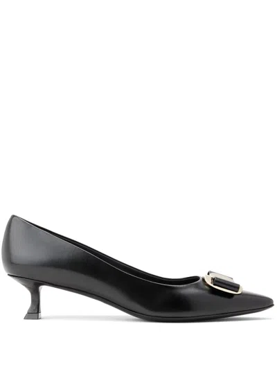 Ferragamo Women Vara Leather Pumps