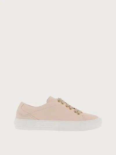 Ferragamo Women's Vara Low-top Sneakers In Pink In Multi