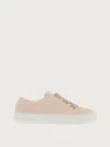 Ferragamo Vara Low-top Sneakers In Pink