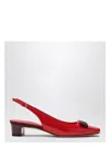 Ferragamo Women's Vara Red/burgundy Slingback Pumps | Size 5 | 07798471cle