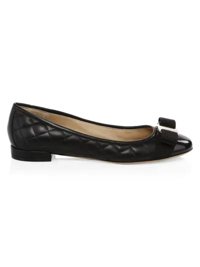 Ferragamo Woman Varina Ballet Flat In Black