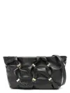 Ferragamo Logo-plaque Clutch Bag In Nero