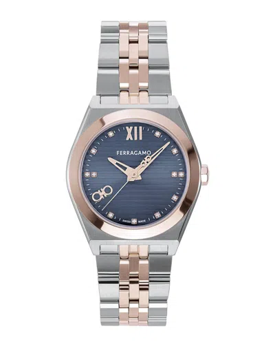 Ferragamo Women's Vega New Diamond Watch In Green