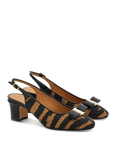 Ferragamo Women's Vetty 55 Slingback Pumps In Black