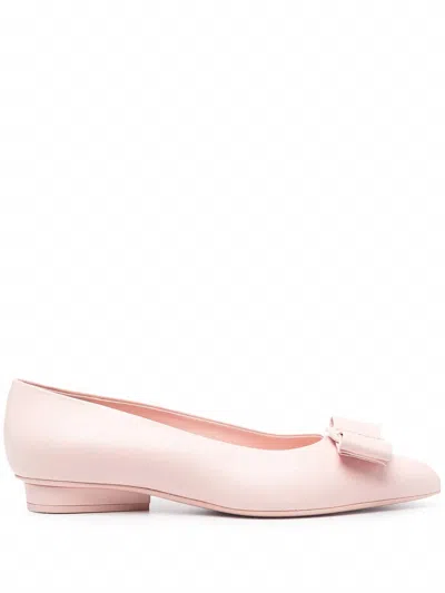 Ferragamo Women's Viva Pointed Ballet Flats In Pink