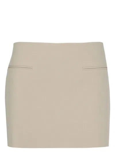 FERRAGAMO WOMEN'S WOOL MINI SKIRT