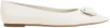 Ferragamo Annie Patent Knot Ballerina Flats In Nude & Neutrals