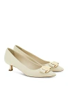 Ferragamo Zelma Court Shoes In Mascarpone