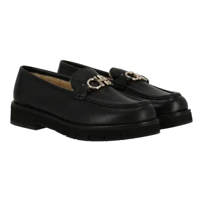 Ferragamo Womens Black Loafer