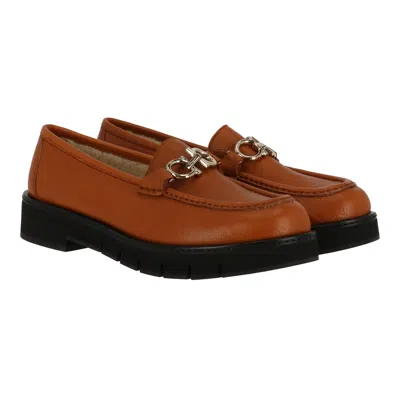 Ferragamo Womens Brown Loafer