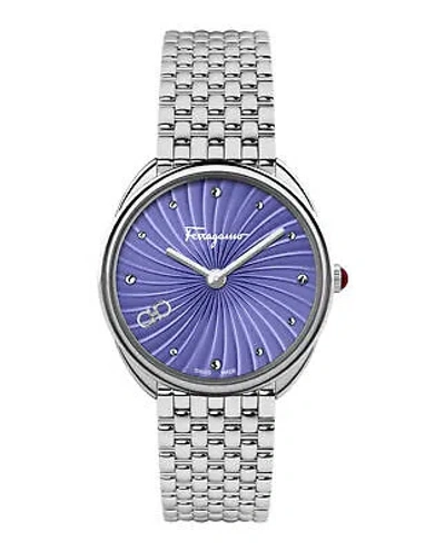 Pre-owned Ferragamo Womens Cuir Stainless Steel 34mm Bracelet Fashion Watch