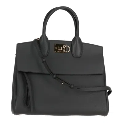 Ferragamo Womens Dark Grey Tote
