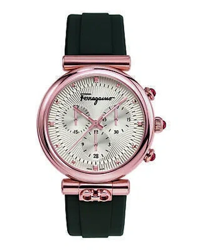 Pre-owned Ferragamo Womens  Ora Rose Gold 40mm Strap Fashion Watch